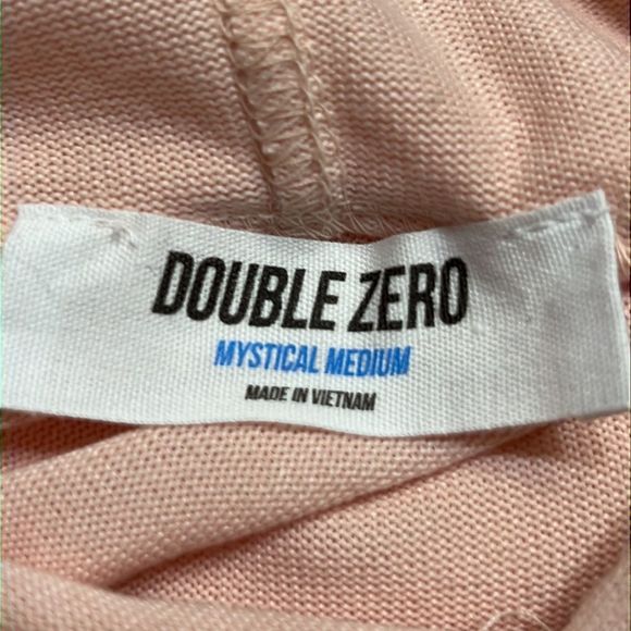 Double Zero Blush Pink Super Soft Cropped Oversize Sweatshirt Var. Sizes NWOT - Picture 5 of 8